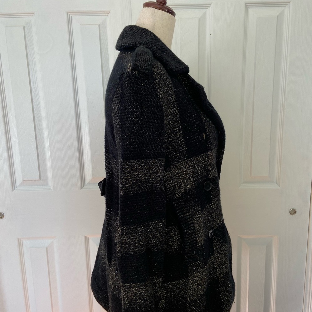 Burberry Plaid Knit Coat - Picture 4 of 8